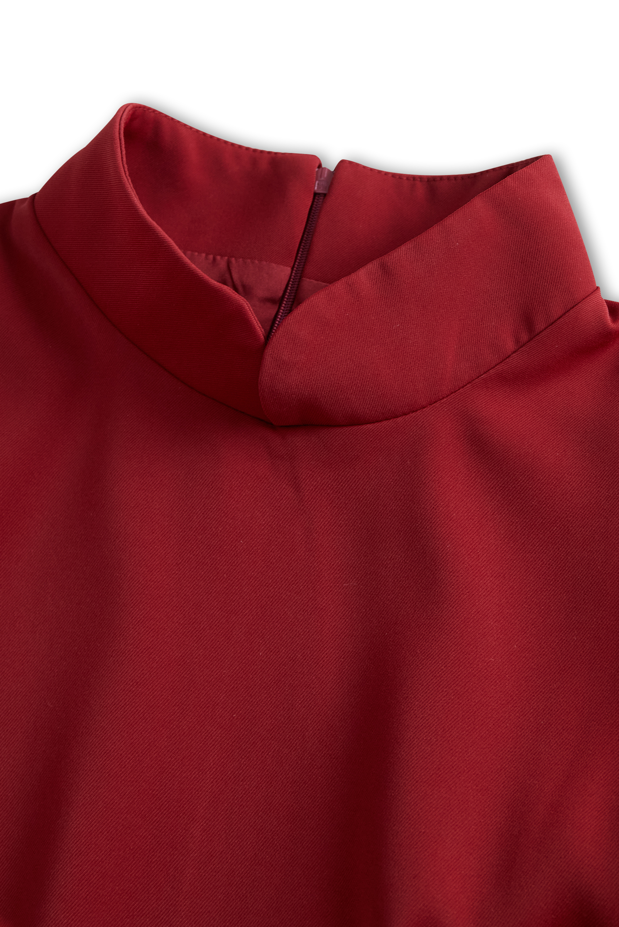 Sukienka z Mock Neck i V-katem