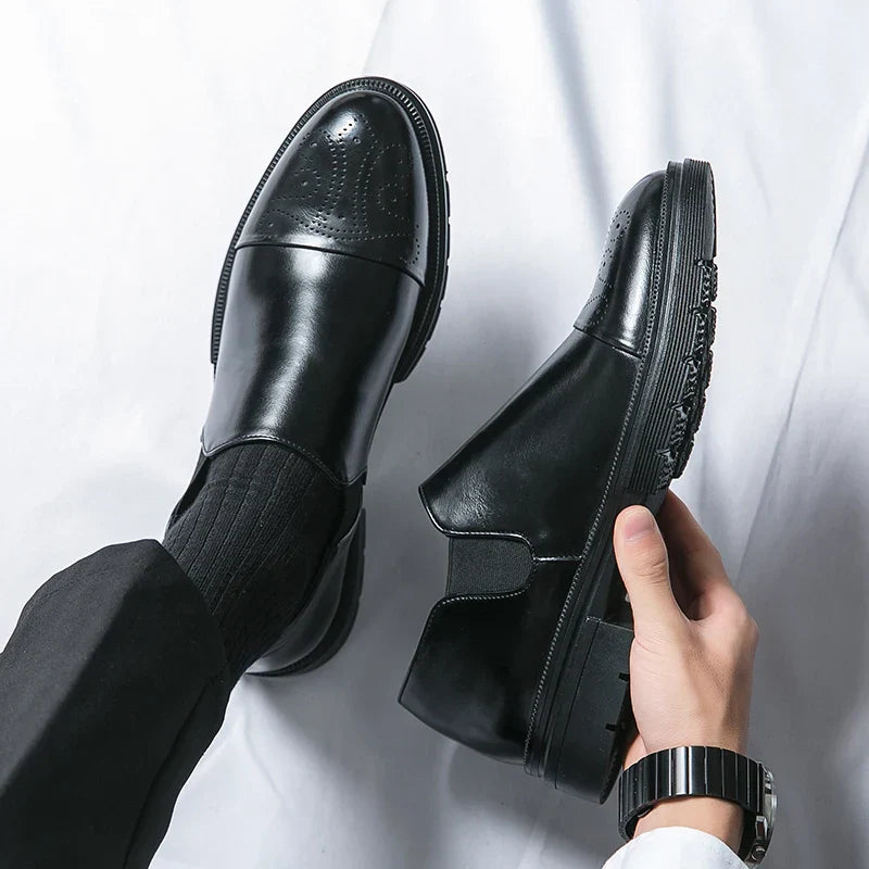 Elastyczne Buty Slip On z Okrągłym Noskiem