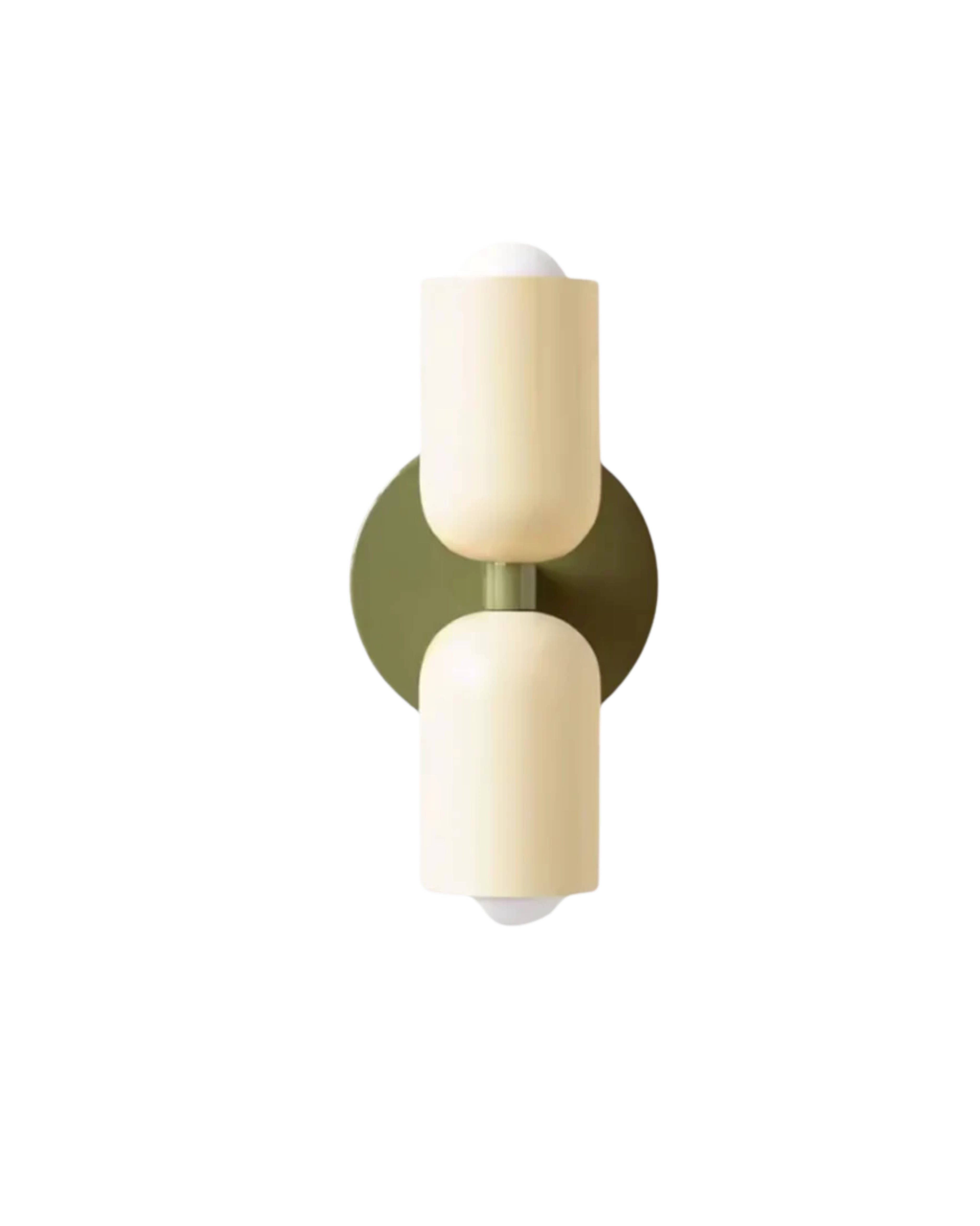 Pionowa Symetryczna Lampa Ścienna w Kształcie Pigułki