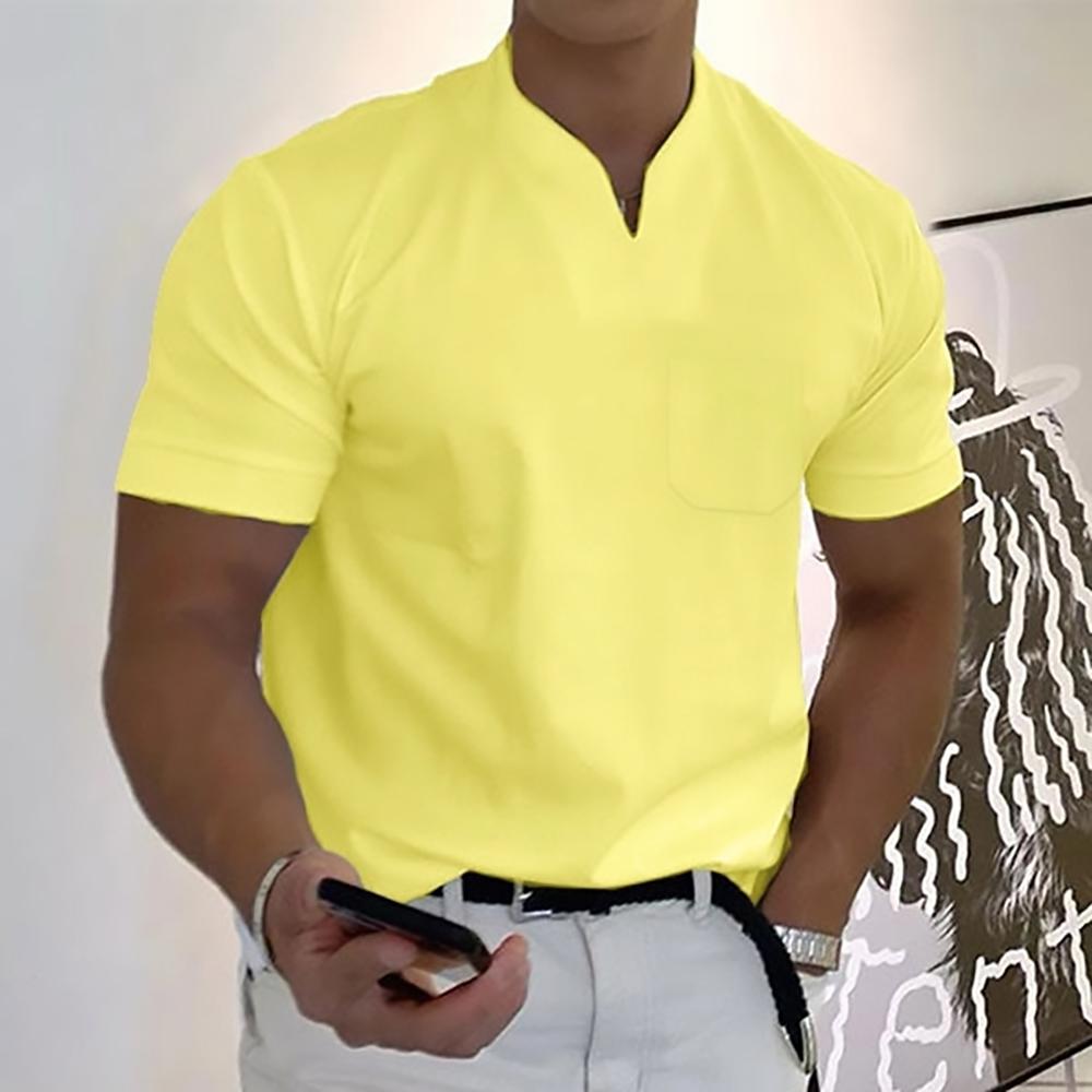 Koszulka polo z kołnierzykiem notch i krótkim rękawem