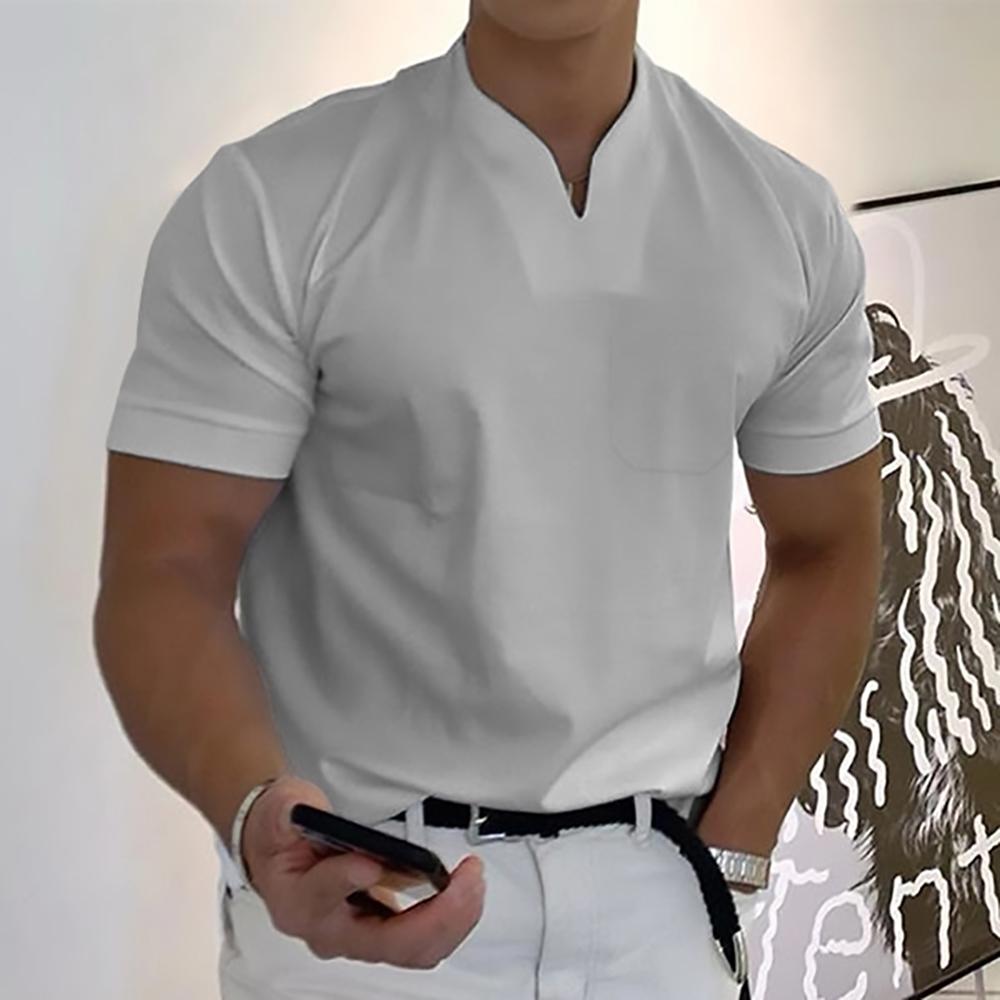 Koszulka polo z kołnierzykiem notch i krótkim rękawem
