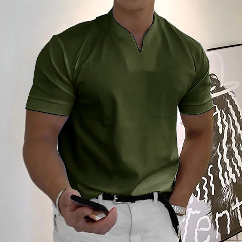 Koszulka polo z kołnierzykiem notch i krótkim rękawem