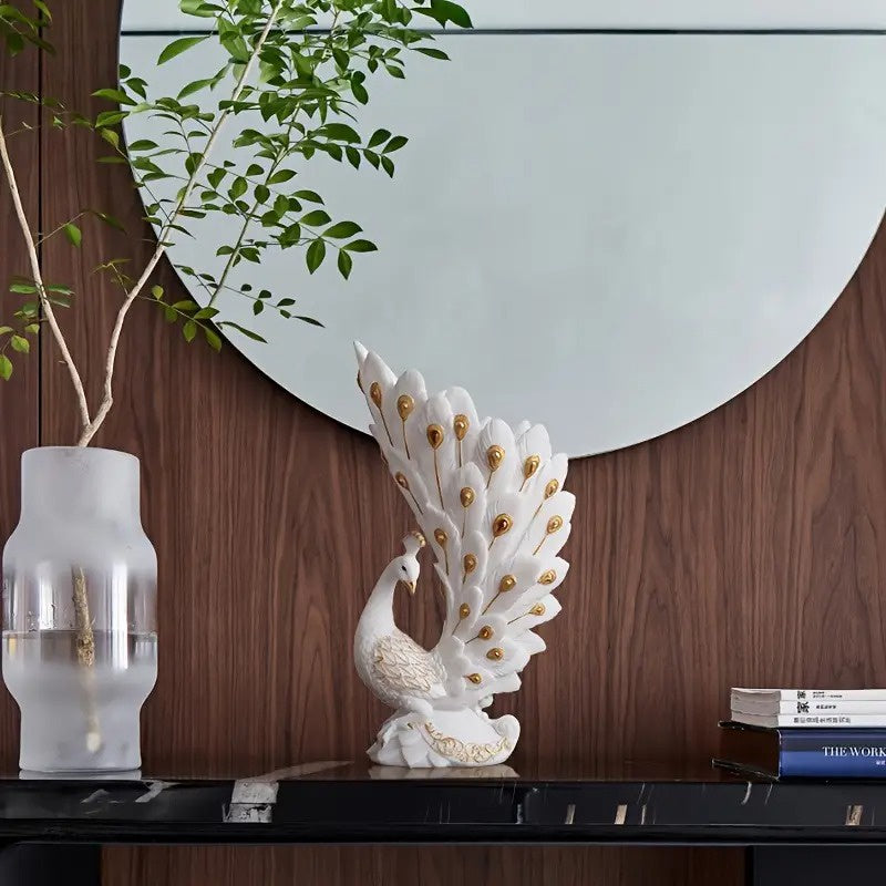 Dekoracyjny Wazon w Kształcie Pawia