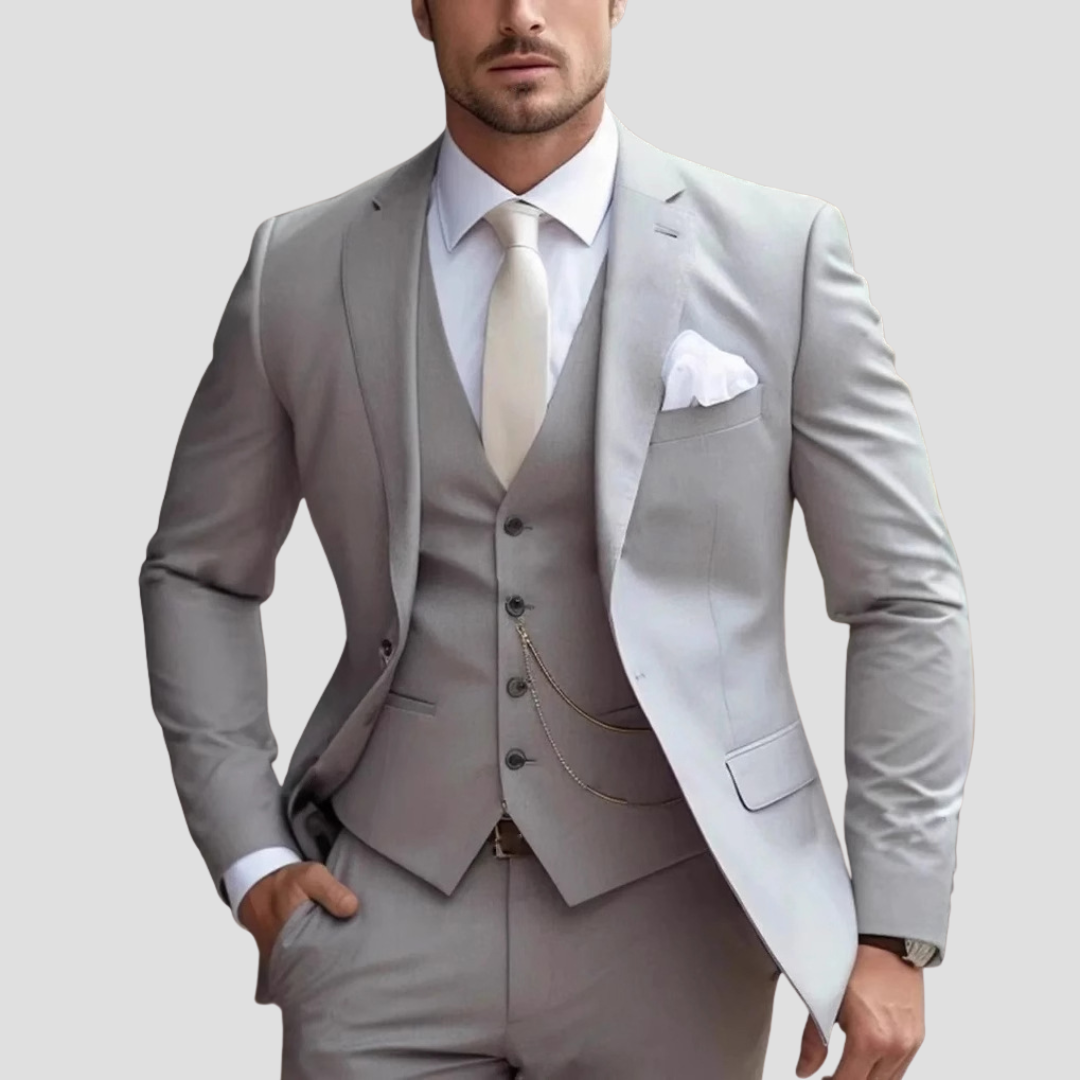Zestaw Garnituru Slim Fit z Jednym Guzikiem