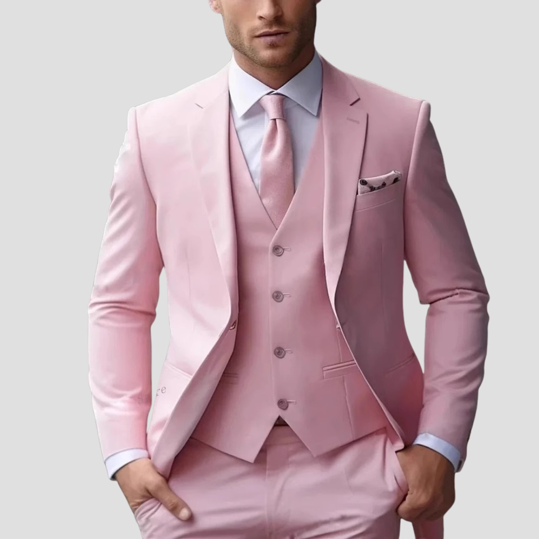 Zestaw Garnituru Slim Fit z Jednym Guzikiem