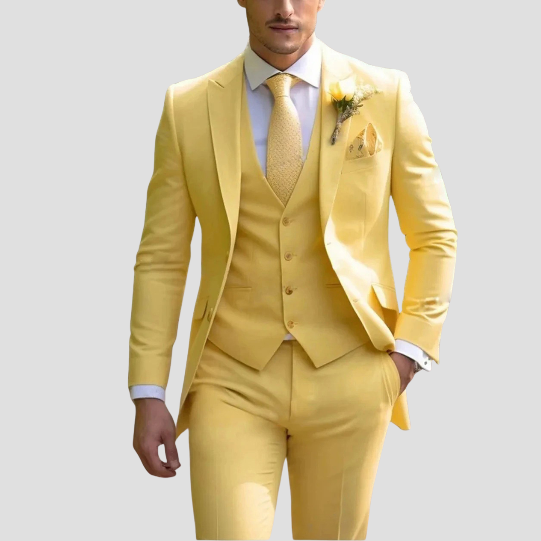 Zestaw Garnituru Slim Fit z Jednym Guzikiem