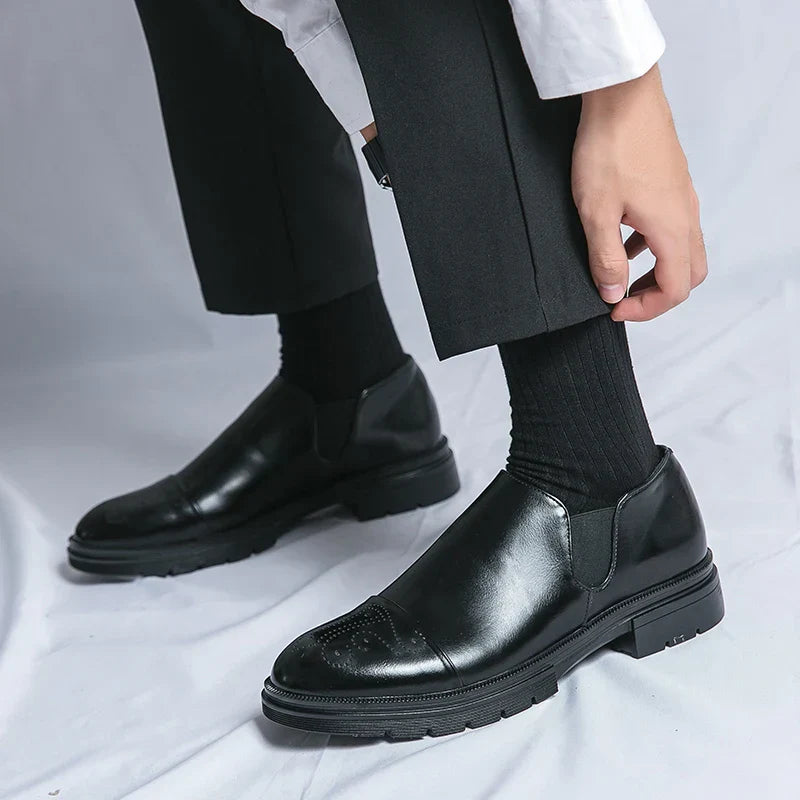 Elastyczne Buty Slip On z Okrągłym Noskiem
