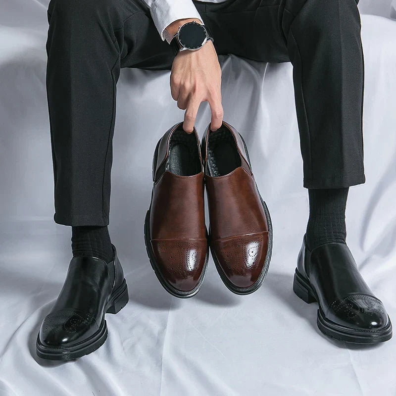 Elastyczne Buty Slip On z Okrągłym Noskiem