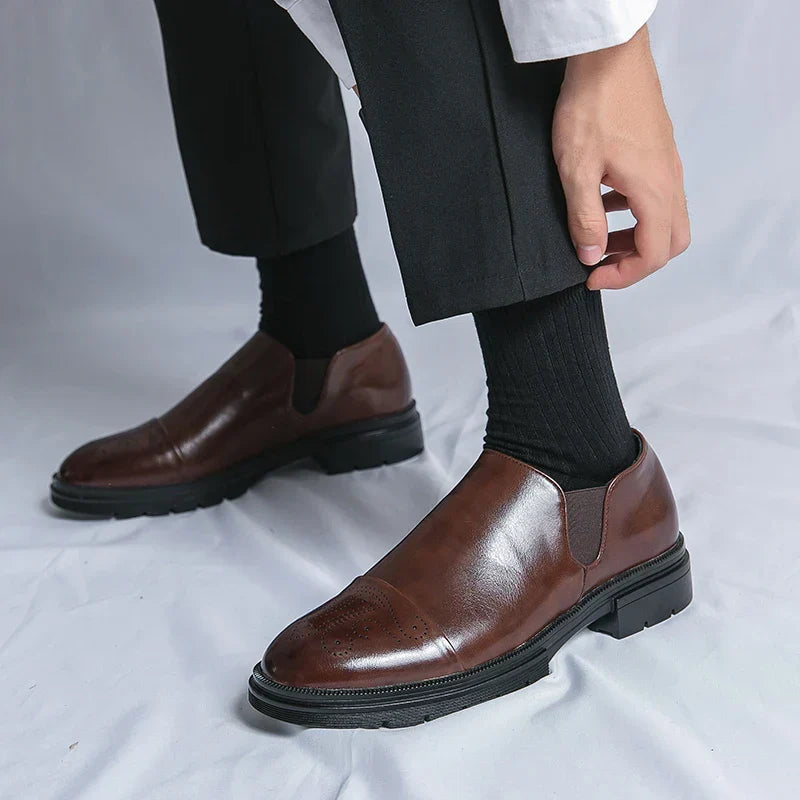 Elastyczne Buty Slip On z Okrągłym Noskiem