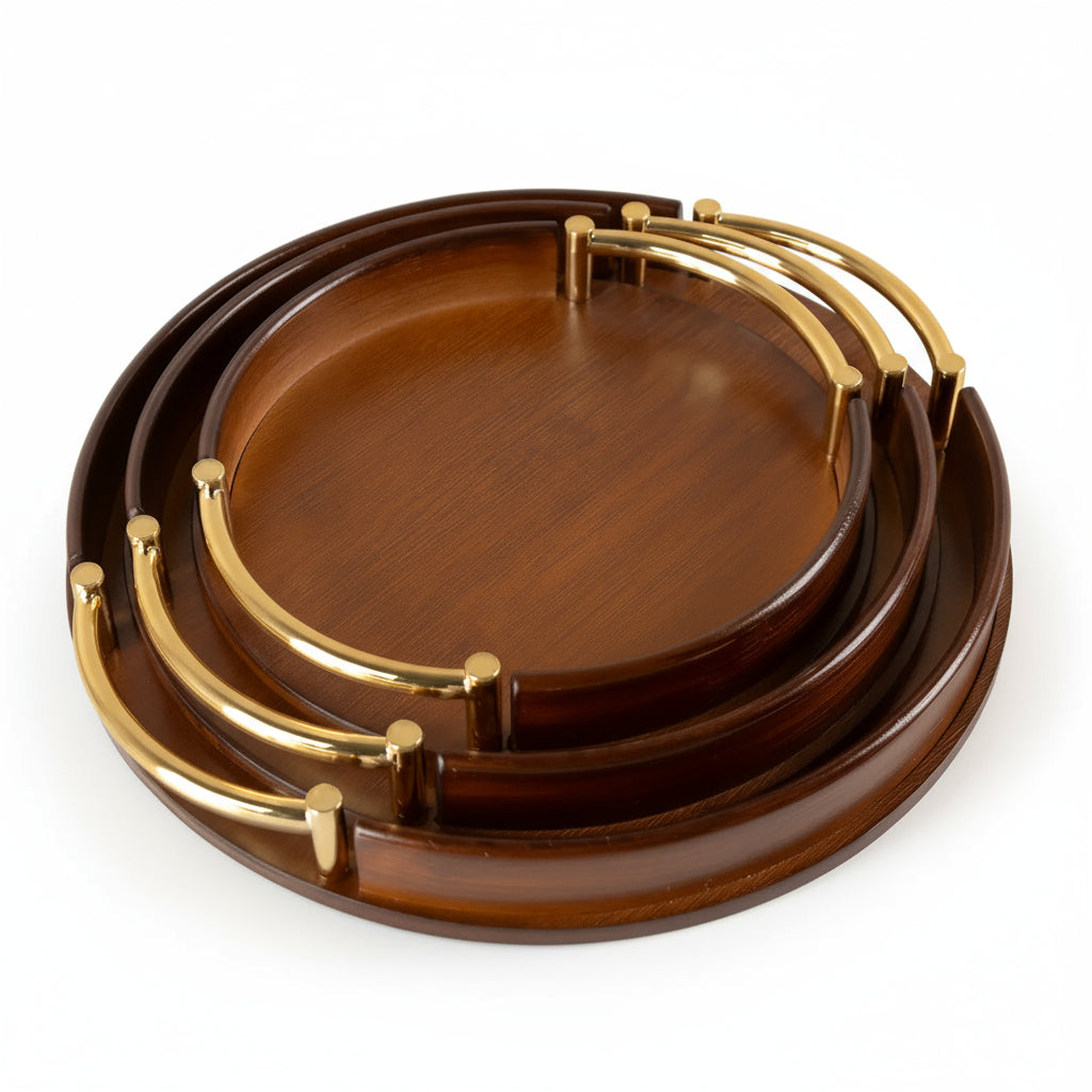 Zestaw Okrągłych Tac Do Serwowania