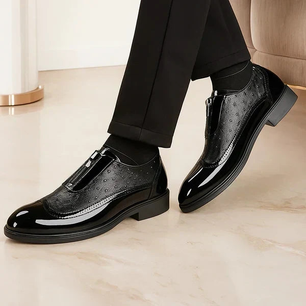 Perforowane Panele Okrągłe Buty Brogue