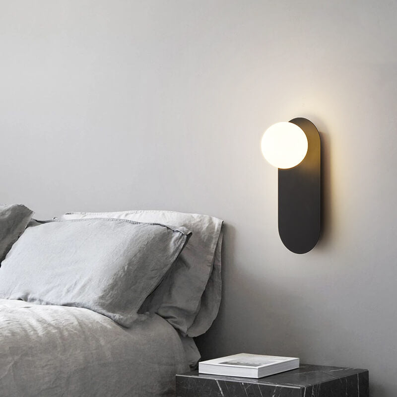 Lampa Ścienna z Szklanym Pierścieniem | Minimalistyczna