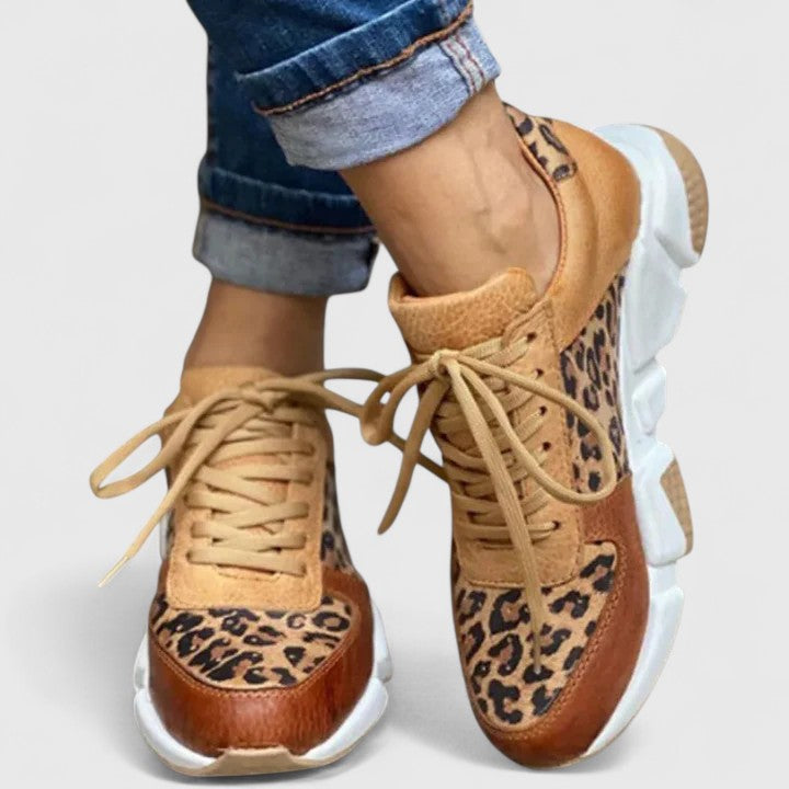 Buty z Grubą Podeszwą z Wzorem