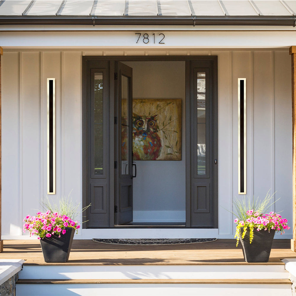 Zewnętrzna Lampa Ścienna LED Czarna