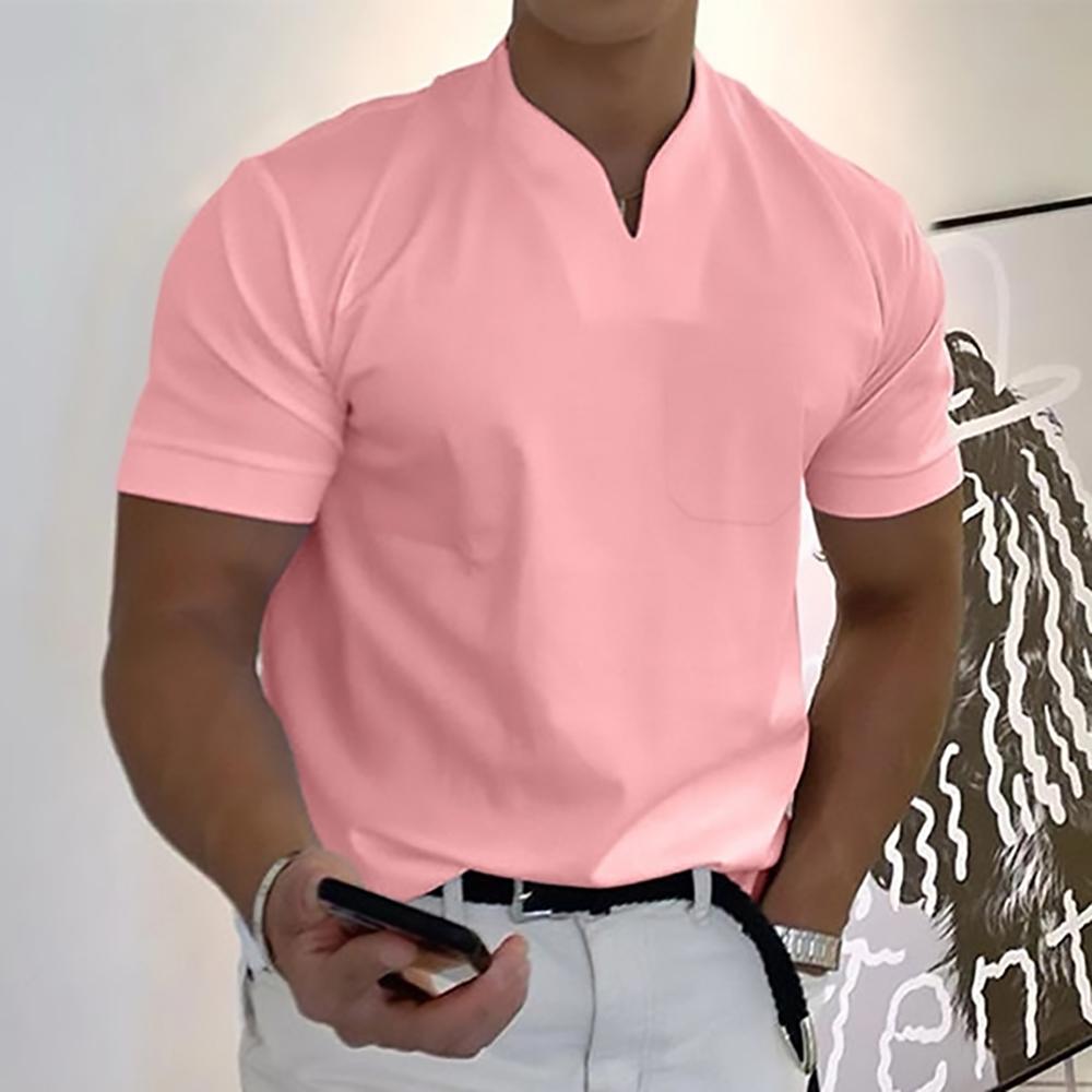 Koszulka polo z kołnierzykiem notch i krótkim rękawem