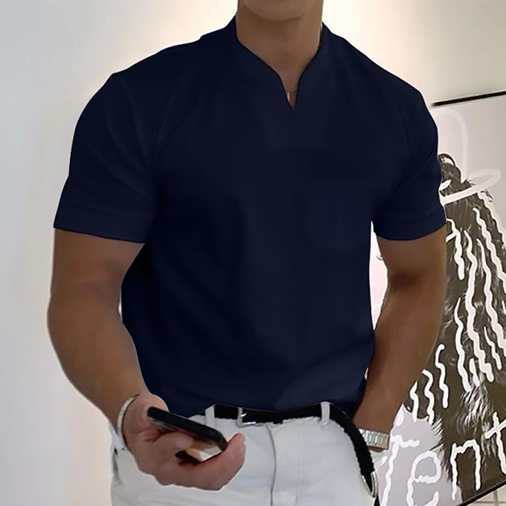 Koszulka polo z kołnierzykiem notch i krótkim rękawem