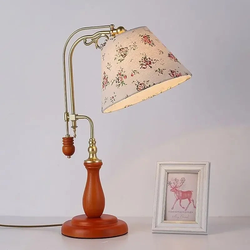 Dekoracyjna Lampa Stołowa z Wygiętym Ramieniem