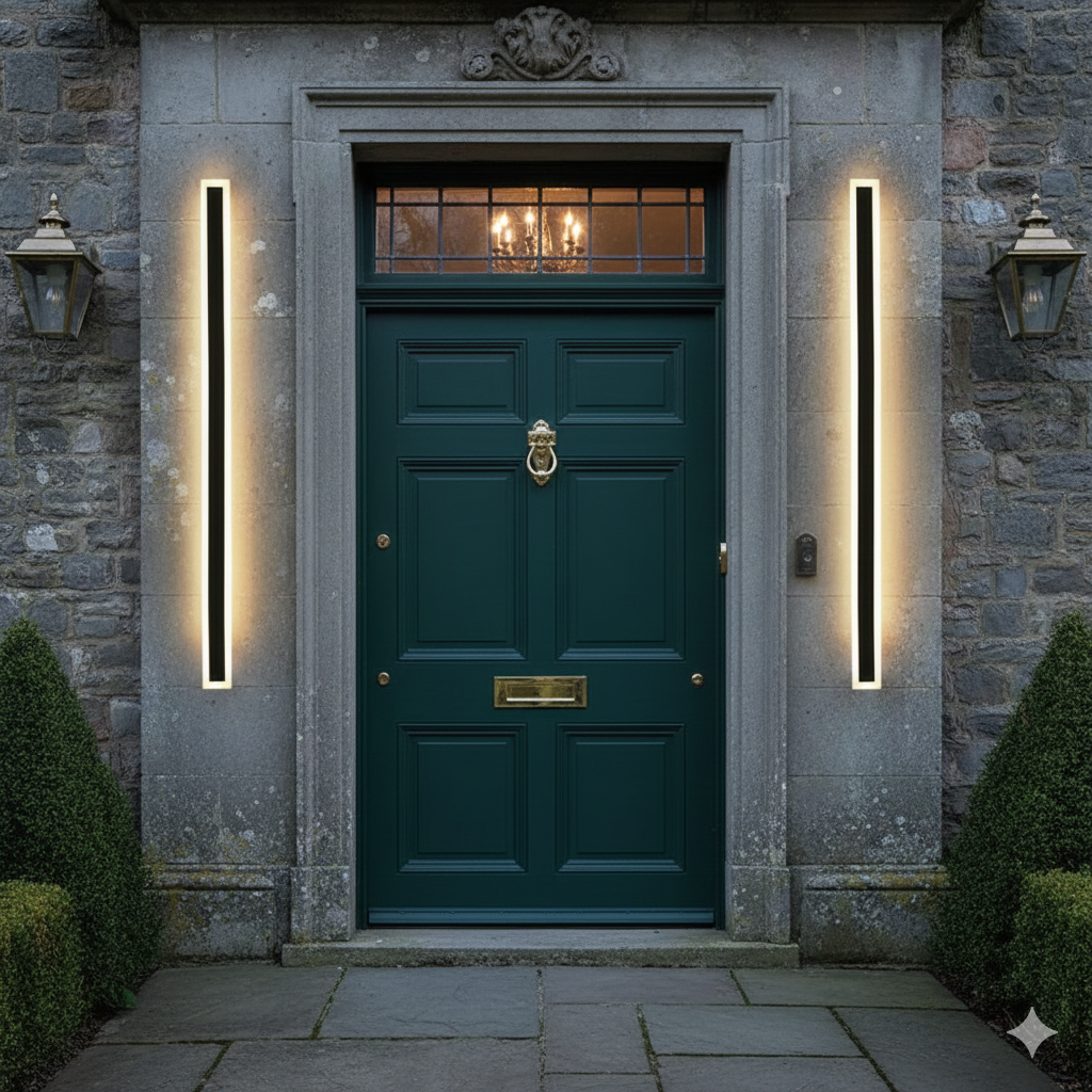 Zewnętrzna Lampa Ścienna LED Czarna