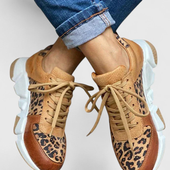 Buty z Grubą Podeszwą z Wzorem