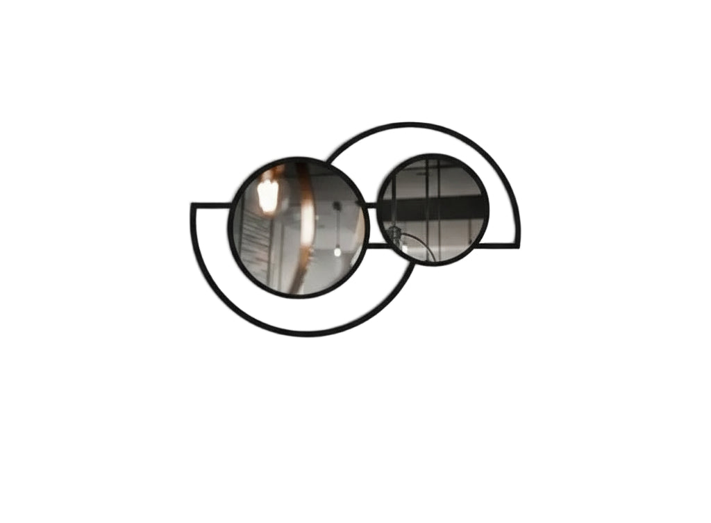 Lustro Ścienne z Geometryczną Ramą