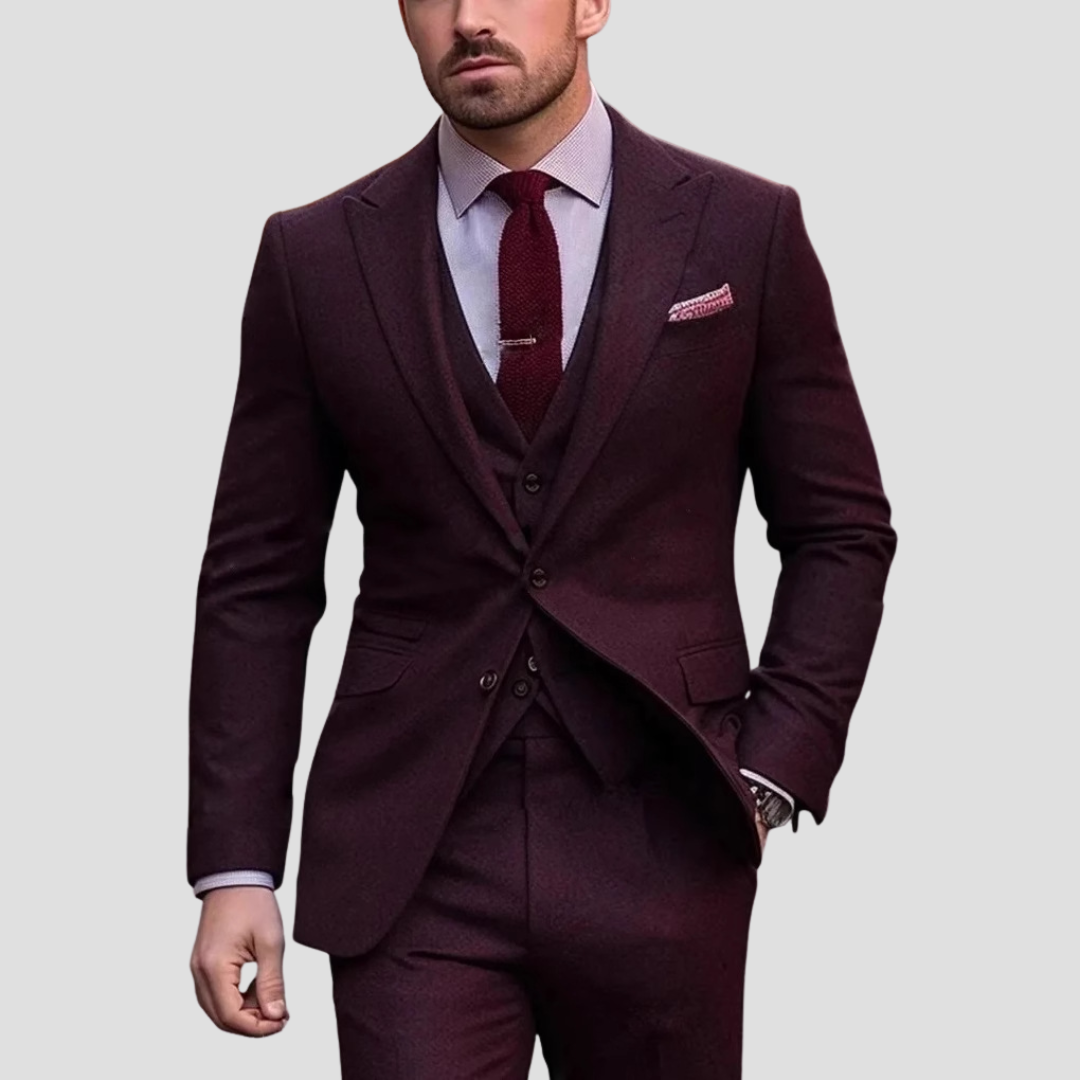 Zestaw Garnituru Slim Fit z Jednym Guzikiem