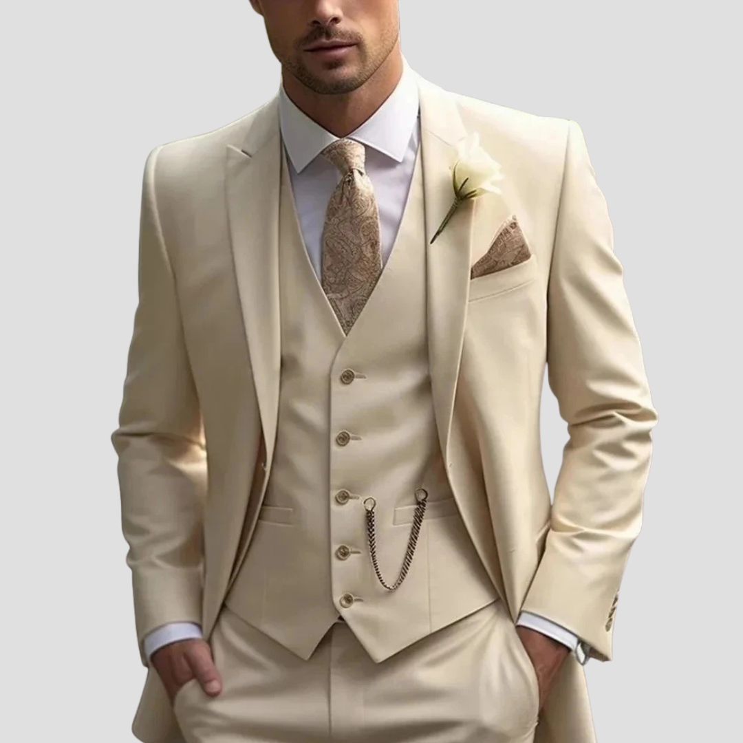 Zestaw Garnituru Slim Fit z Jednym Guzikiem