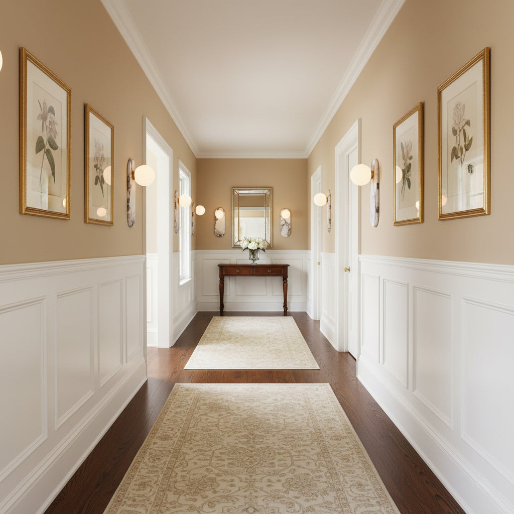 Lampa Ścienna z Naturalnego Marmuru