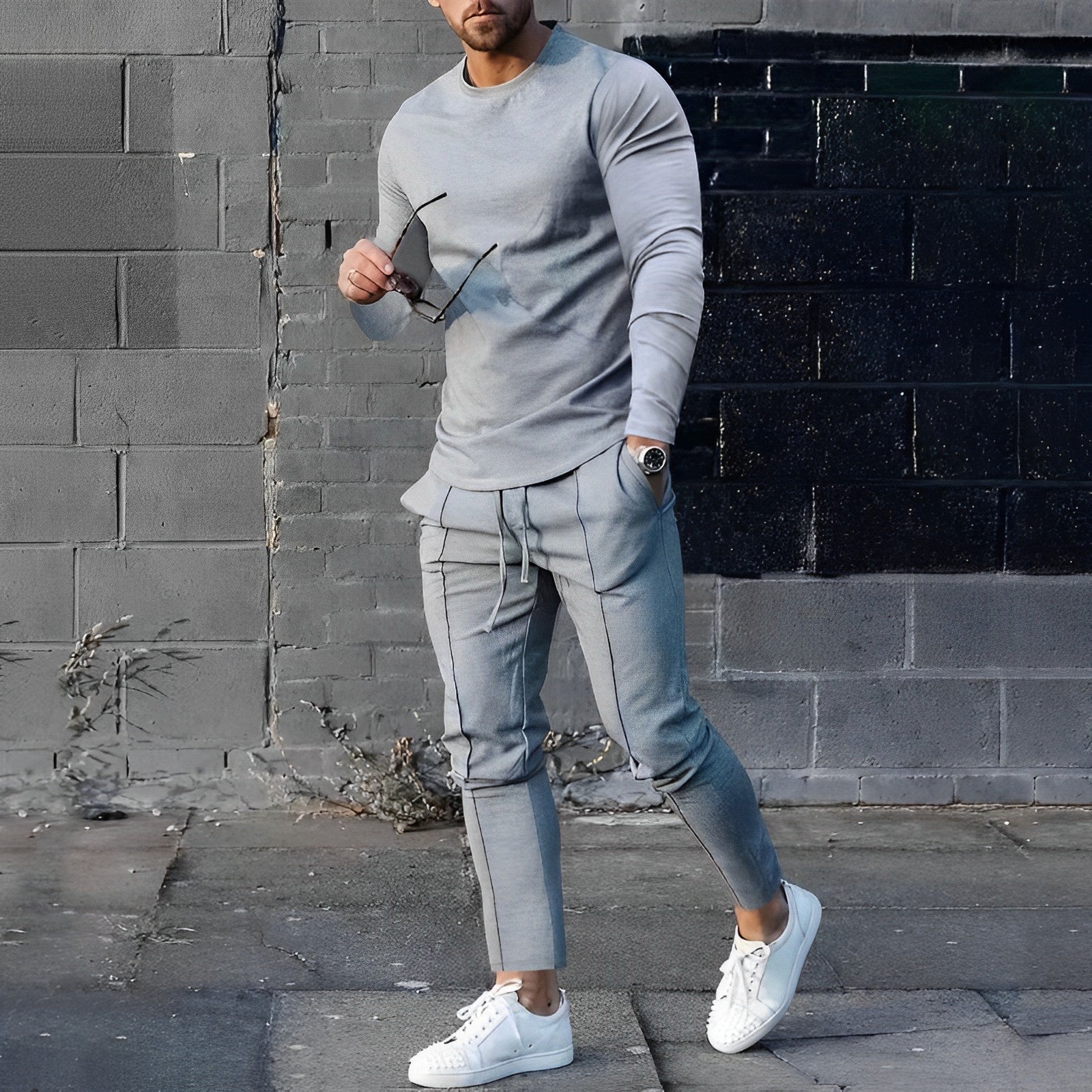 Zestaw dresowy w stylu slim fit