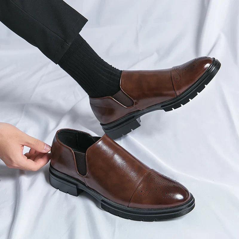 Elastyczne Buty Slip On z Okrągłym Noskiem