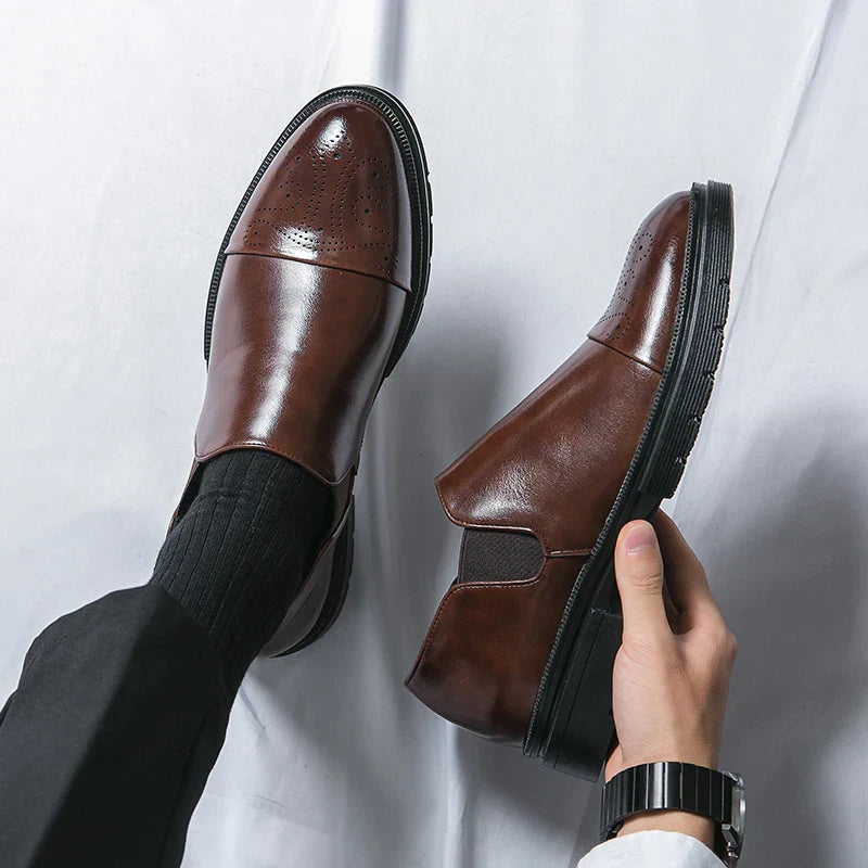 Elastyczne Buty Slip On z Okrągłym Noskiem