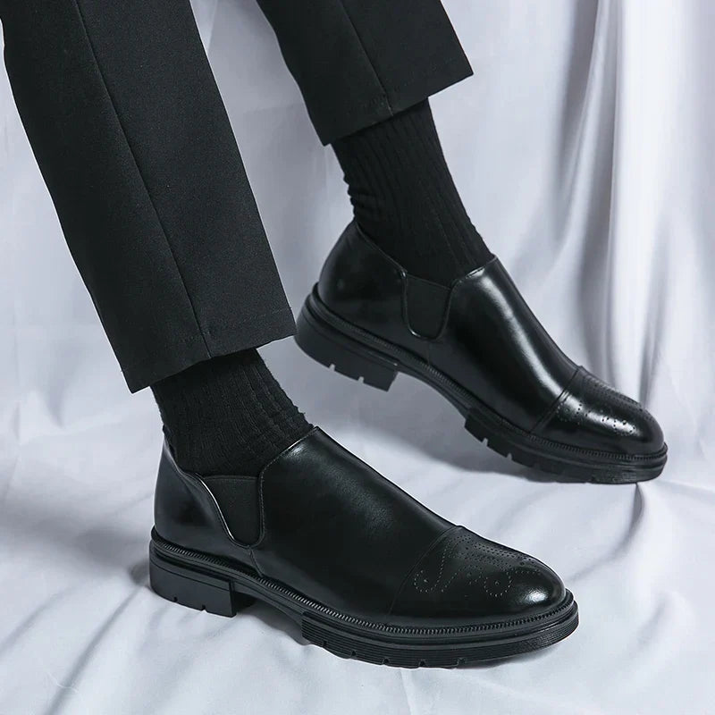 Elastyczne Buty Slip On z Okrągłym Noskiem