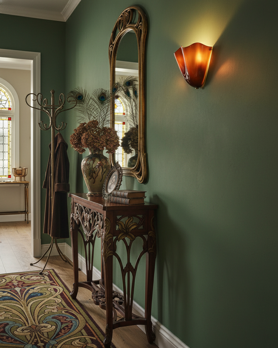 Lampa Ścienna z Kloszem Szklanym