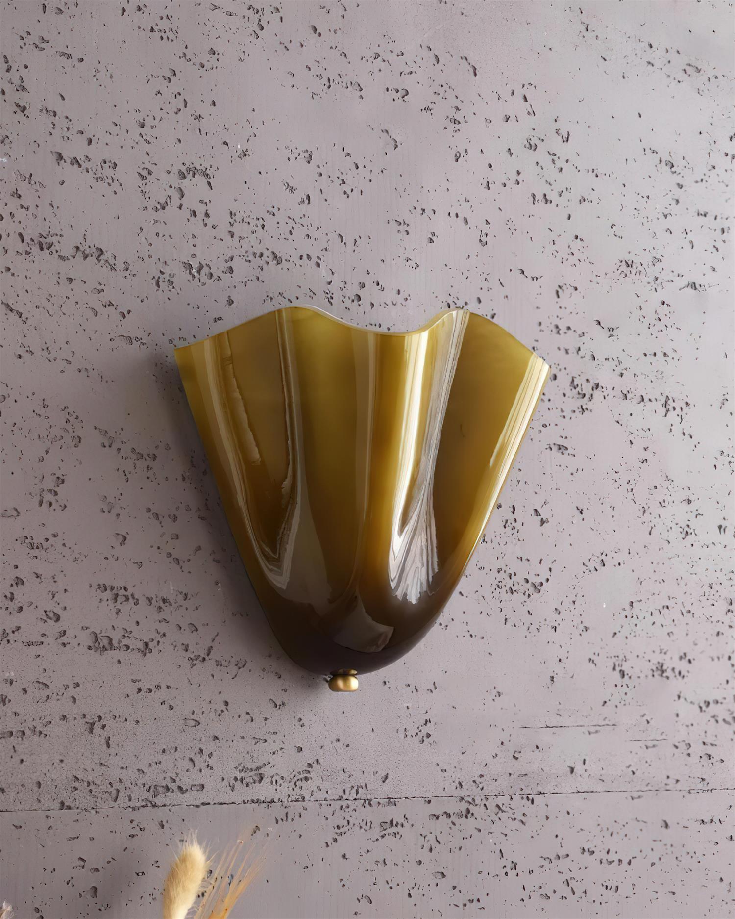 Lampa Ścienna z Kloszem Szklanym