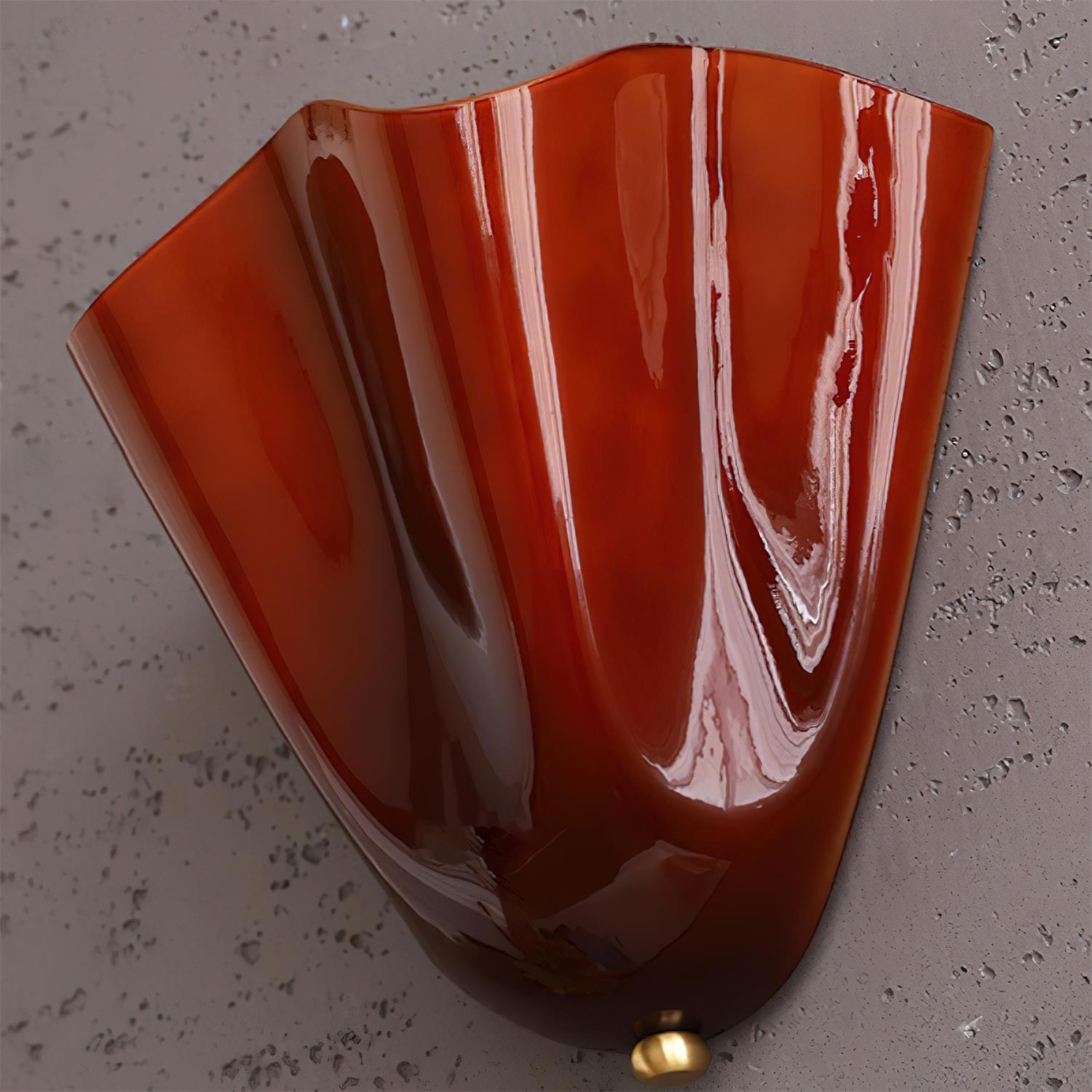 Lampa Ścienna z Kloszem Szklanym