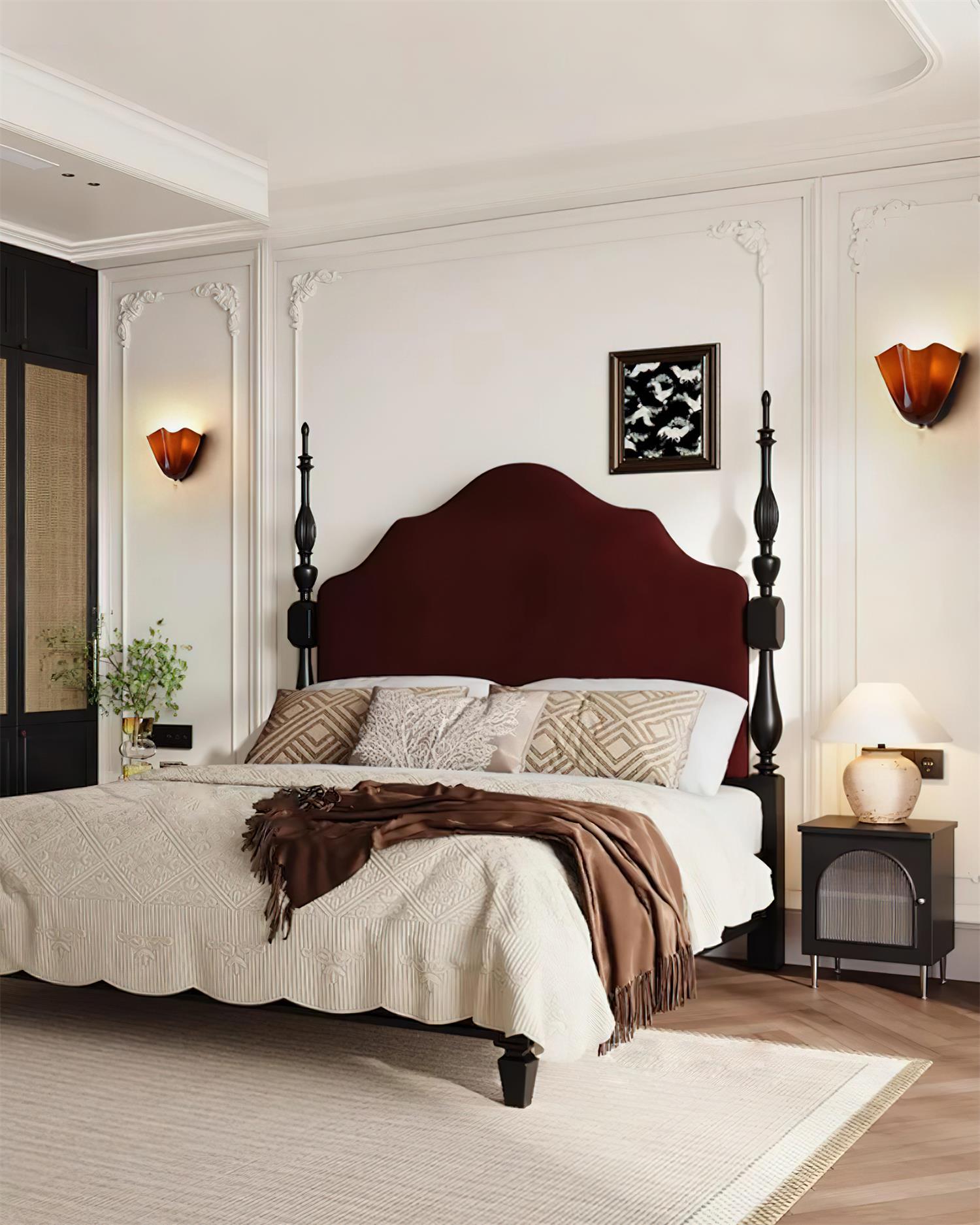 Lampa Ścienna z Kloszem Szklanym