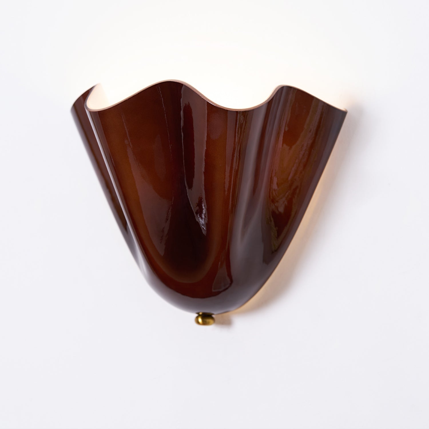 Lampa Ścienna z Kloszem Szklanym