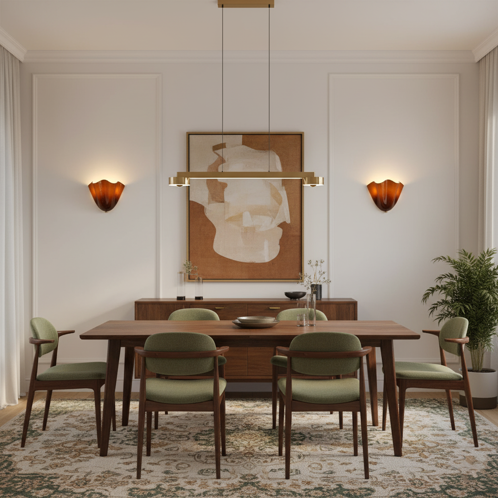 Lampa Ścienna z Kloszem Szklanym