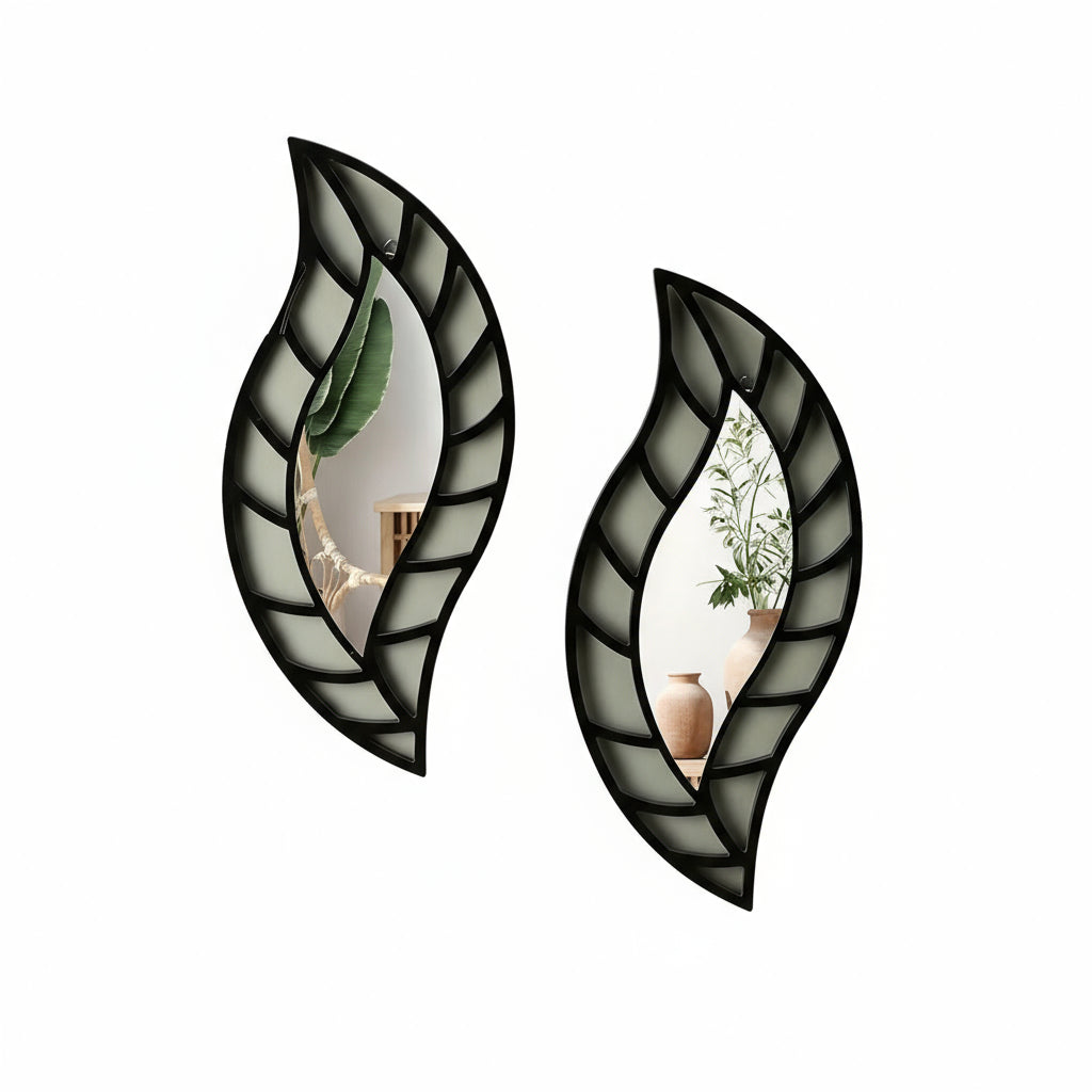 Zestaw Luster Ściennych w Kształcie Liścia