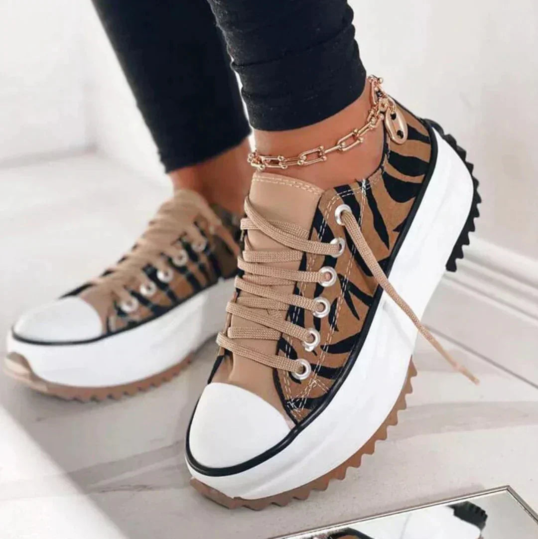 Chunky Flatform Niskie Sneakersy