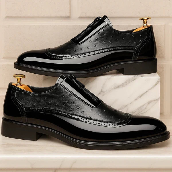 Perforowane Panele Okrągłe Buty Brogue