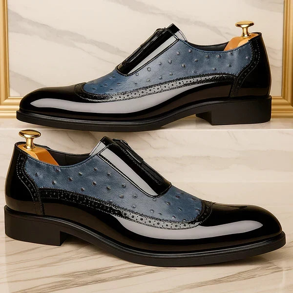 Perforowane Panele Okrągłe Buty Brogue