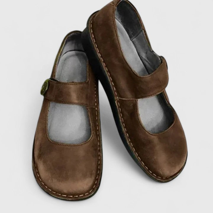 Regulowane Buty Płaskie z Rzepem