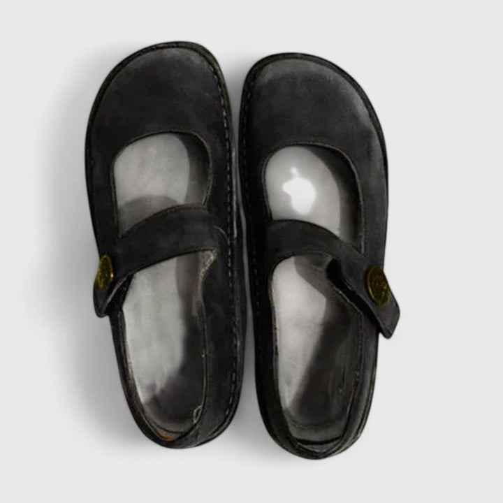 Regulowane Buty Płaskie z Rzepem